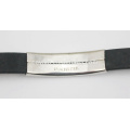 316L Edelstahl-Art- und Weisesilikon Identifikation-Armband